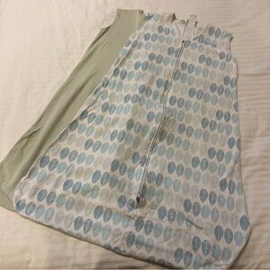 Halo set of 2 sleep sacks cotton Green and Blue